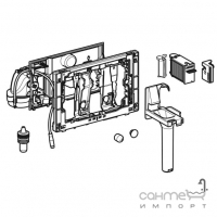 Модуль с ручным управлением для бачков Sigma 12 Geberit DuoFresh 115.051.BZ.2 черный RAL 7016