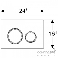 Панель змиву Geberit Sigma21 115.652.SI.1 латунь/біле скло