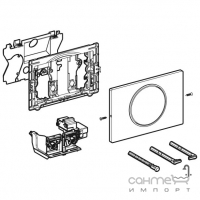 Сенсорна панель змиву Geberit Sigma10 115.867.16.6 чорна матова сталь, живлення від батареї