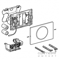 Сенсорная панель смыва Geberit Sigma10 115.869.16.6 черная матовая сталь, питание от батареи