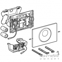 Сенсорная панель смыва Geberit Sigma10 115.891.16.6 черная матовая сталь, питание от батареи