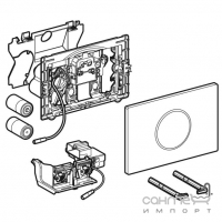 Сенсорная панель смыва Geberit Sigma10 115.908.KH.6 хром, питание от батареи