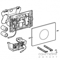 Сенсорная панель смыва Geberit Sigma10 115.909.16.6 черная матовая, питание от батареи