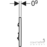 Пневматическая клавиша смыва для писсуара Geberit Type 30 116.017.KJ.1 белая