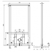 Инсталляция для подвесного биде Quarter Bath GRZ4109