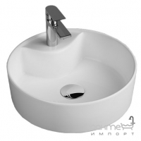 Кругла раковина на стільницю Quarter Bath Round Line 42 70RO23142 біла