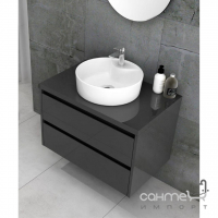 Круглая раковина на столешницу Quarter Bath Round Line 42 70RO23142 белая