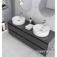 Кругла раковина на стільницю Quarter Bath Round Line 42 70RO23142 біла