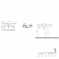 Подвесная раковина Quarter Bath New Line 70x45 70LN21070 белая