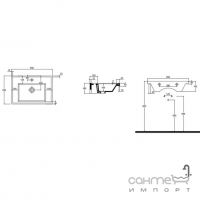 Подвесная раковина Quarter Bath New Line 65x45 70LN21065 белая