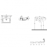 Підвісна раковина Quarter Bath New Line 55x45 70LN21055 біла