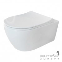 Безободковый подвесной унитаз Quarter Bath Deep 70DE03049.00.1.3.01 30SCD.03.02..WG белый