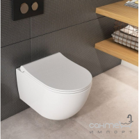 Безободковий підвісний унітаз Quarter Bath Deep 70DE03049.00.1.3.01 30SCD.03.02..WG білий