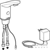 Сенсорный смеситель для раковины Geberit 185 116.155.21.1 хром, питание от сети