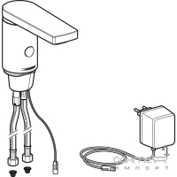 Сенсорный смеситель для раковины Geberit 186 116.146.21.1 хром, питание от сети
