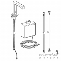 Сенсорный смеситель для раковины Geberit Brenta 116.172.21.1 хром, питание от сети