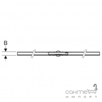 Линейный душевой трап Geberit CleanLine50 30-90 см 154.446.KS.1 матовая сталь