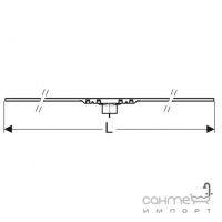 Линейный душевой трап Geberit CleanLine50 30-90 см 154.446.KS.1 матовая сталь