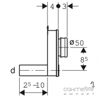 Сифон для пісуару Geberit D40 261.483.11.1