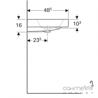 Мебельная раковина Geberit iCon 124025000 белая