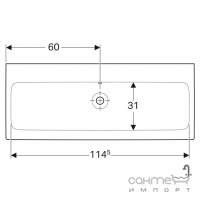 Мебельная раковина Geberit iCon 124025000 белая