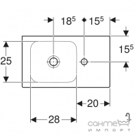 Мебельная раковина Geberit iCon 124053000 белая