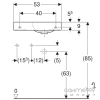 Мебельная раковина Geberit iCon 124153000 белая