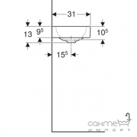 Мебельная раковина Geberit iCon 124153000 белая