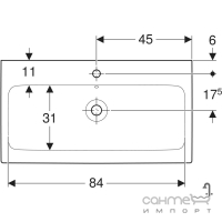 Мебельная раковина Geberit iCon 124090000 белая