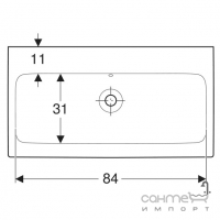 Мебельная раковина Geberit iCon 124093000 белая