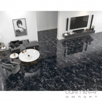 Керамогранит под мрамор Allore Ashford Black Full Lappato 600x600x8