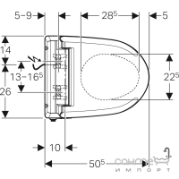 Безободковый подвесной унитаз с функцией биде Geberit AquaClean 4000 146.135.11.1 белый