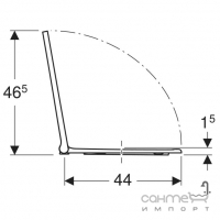 Сидение для унитаза softclose дюропласт Geberit One 243.989.11.2 белое