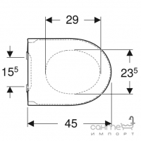 Сидіння для унітазу softclose дюропласт Geberit iCon 245.464.JT.1 біле матове