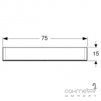 Подвесной зеркальный шкафчик с LED-подсветкой, розеткой и сенсором Geberit Option 500.205.00.1