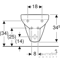 Подвесное биде Geberit Selnova Compact 500.272.01.7 белое