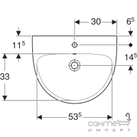 Подвесная раковина Geberit Selnova 500.305.01.7 белая