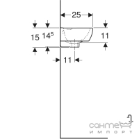 Подвесная раковина Geberit Selnova Compact 500.319.01.5 белая