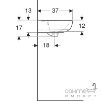 Подвесная раковина Geberit Selnova 500.324.01.7 белая