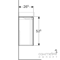 Подвесная тумба под раковину Geberit Xeno2 500.502.01.1 матовая белая