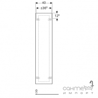 Подвесной пенал Geberit Xeno2 500.503.01.1 белый глянцевый