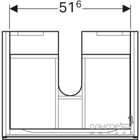 Подвесная тумба под раковину Geberit Xeno2 500.505.00.1 матовая серо-бежевая
