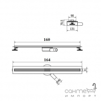 Трап MEXEN FLAT 160 M13 MEX-1010160