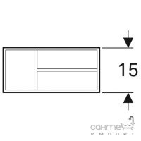 Внутренний органайзер для тумбы Geberit Xeno2 500.525.00.1 серый