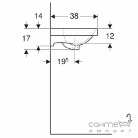 Раковина Geberit Acanto 500.636.01.2 белая