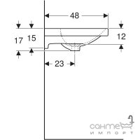 Раковина Geberit Acanto 500.620.01.2 біла