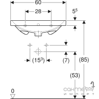 Раковина Geberit Acanto 500.620.01.2 біла