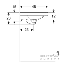 Раковина Geberit Acanto 500.629.01.2 біла