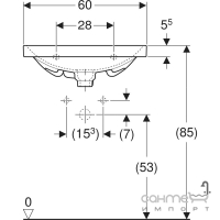 Раковина Geberit Acanto 500.629.01.2 біла