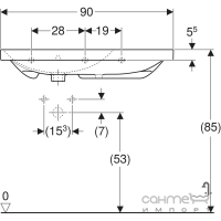 Раковина Geberit Acanto 500.625.01.2 белая